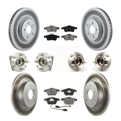 [Avant + Arrière] Kit d'ensemble roulement de roue et moyeu pour 2005-2010 Volvo S40 V50 avec 320mm Diameter Rotor AWD KBB-112193