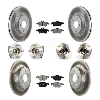 [Avant + Arrière] Kit d'ensemble roulement de roue et moyeu pour 2005-2010 Volvo S40 V50 avec 300mm Diameter Rotor AWD KBB-112194