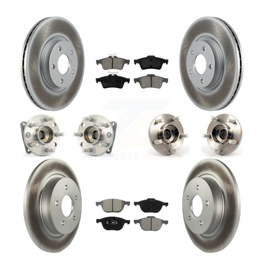 [Avant + Arrière] Kit d'ensemble roulement de roue et moyeu pour 2005-2010 Volvo S40 V50 avec 300mm Diameter Rotor AWD KBB-112194