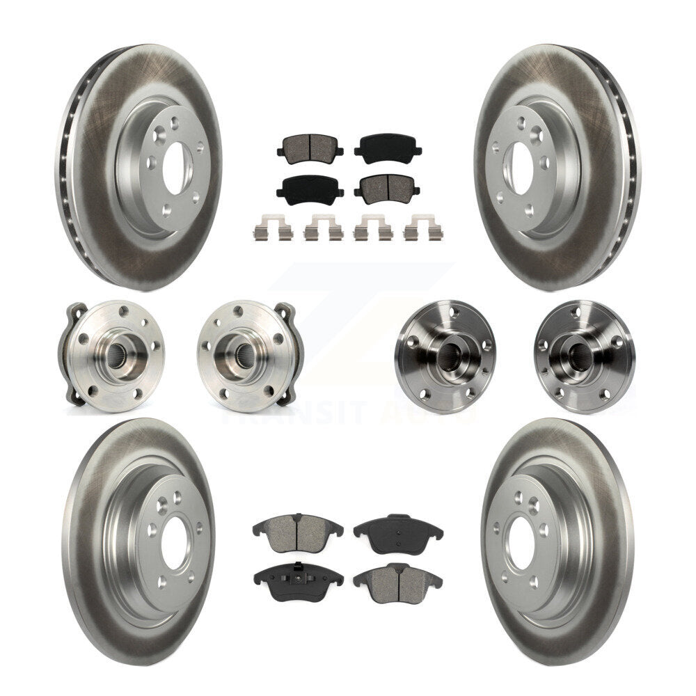 [Avant + Arrière] Kit d'ensemble roulement de roue et moyeu pour 2013-2014 Volvo S60 3.0L avec 300mm Diameter Rotor KBB-112196
