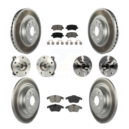 [Avant + Arrière] Kit d'ensemble roulement de roue et moyeu pour 2013-2014 Volvo S60 3.0L avec 300mm Diameter Rotor KBB-112196