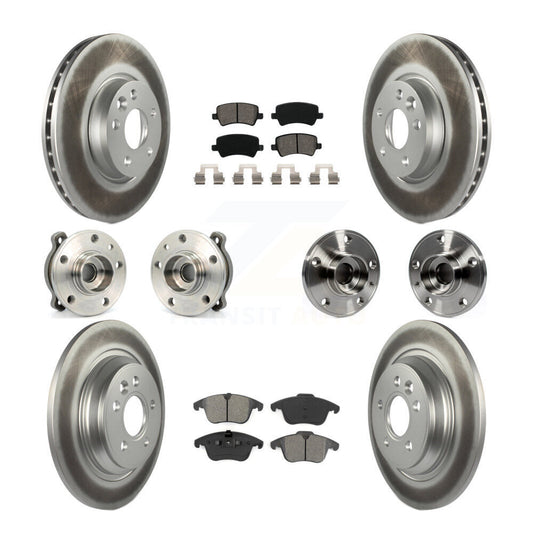 [Avant + Arrière] Kit d'ensemble roulement de roue et moyeu pour 2013-2014 Volvo S60 3.0L avec 300mm Diameter Rotor KBB-112196