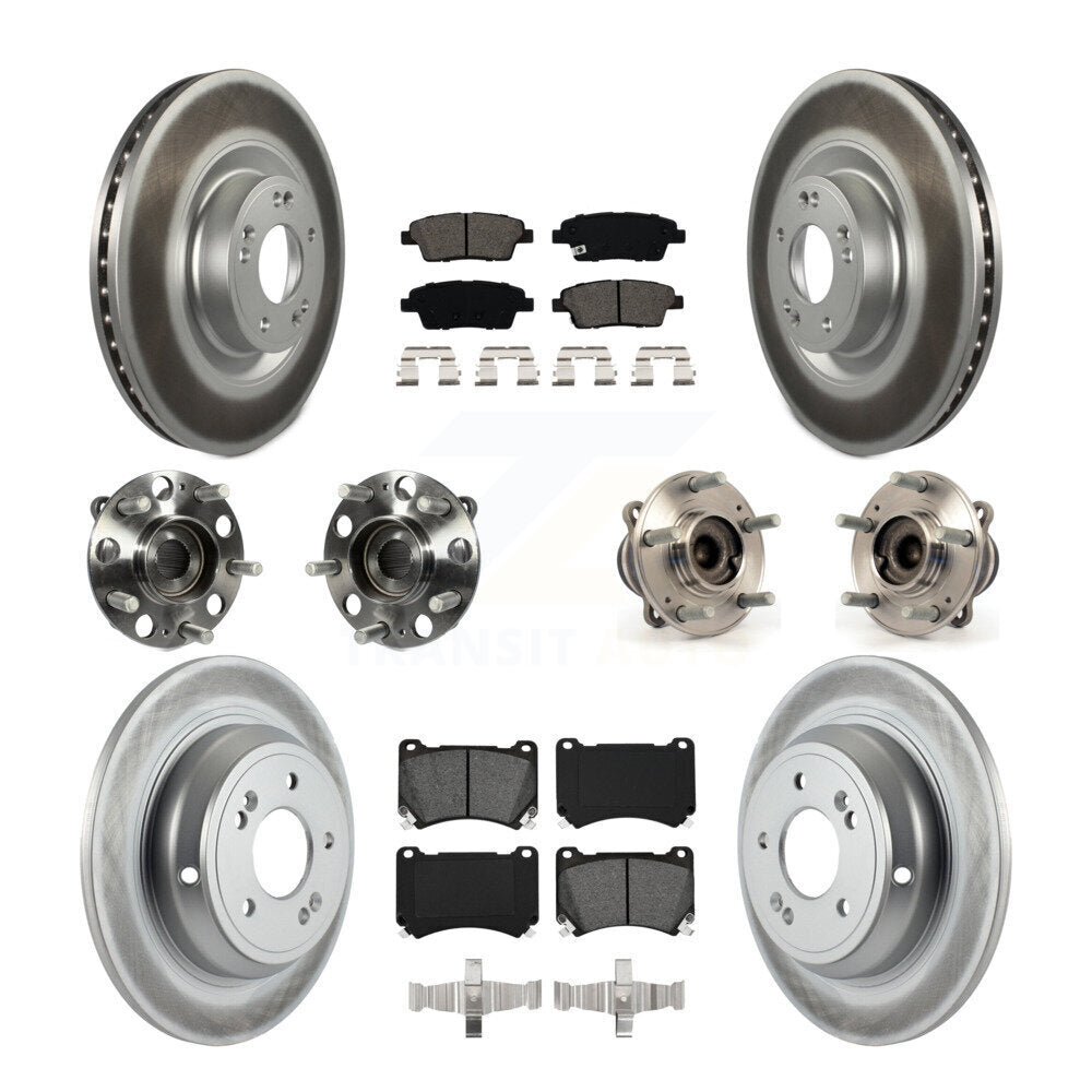 [Avant + Arrière] Kit d'ensemble roulement de roue et moyeu pour 2012-2014 Hyundai Genesis 5.0L KBB-112197