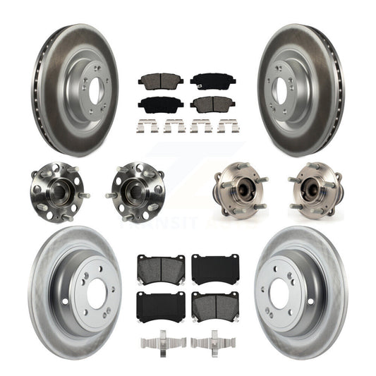 [Avant + Arrière] Kit d'ensemble roulement de roue et moyeu pour 2012-2014 Hyundai Genesis 5.0L KBB-112197