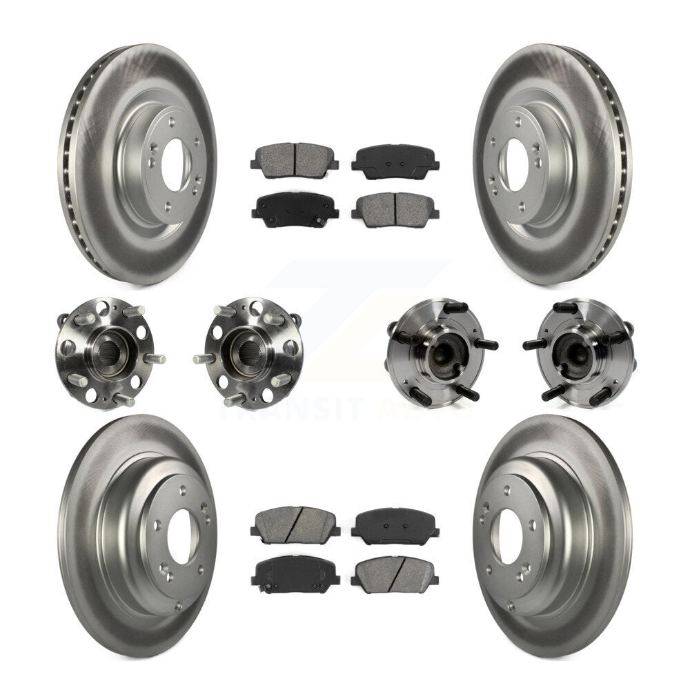 [Avant + Arrière] Kit d'ensemble roulement de roue et moyeu pour Hyundai Genesis Coupe KBB-112199