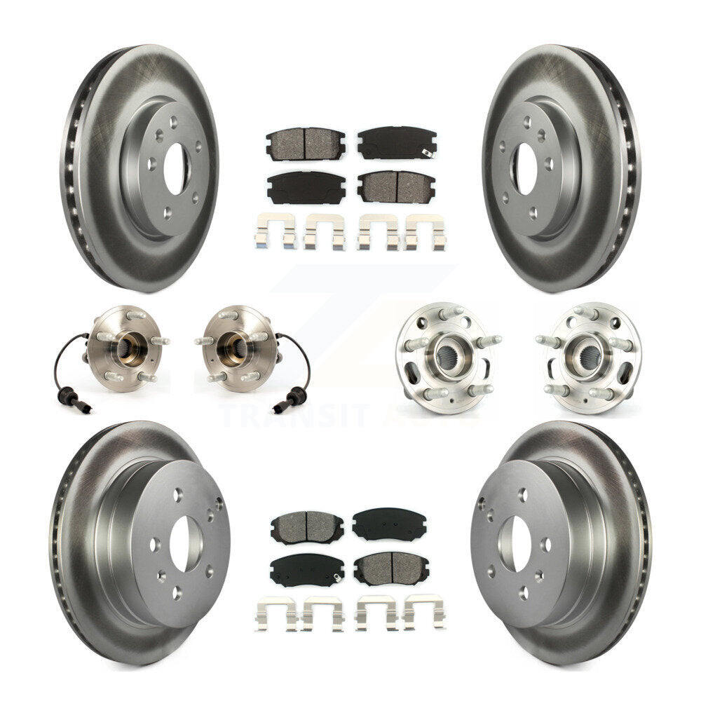 [Avant + Arrière] Kit d'ensemble roulement de roue et moyeu pour 2010-2017 Chevrolet Equinox GMC Terrain KBB-112205