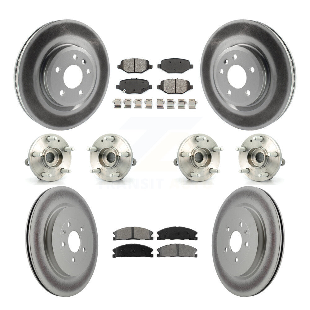 [Avant + Arrière] Kit d'ensemble roulement de roue et moyeu pour 2013 Ford Explorer Sport avec Heavy Duty Brakes KBB-112209