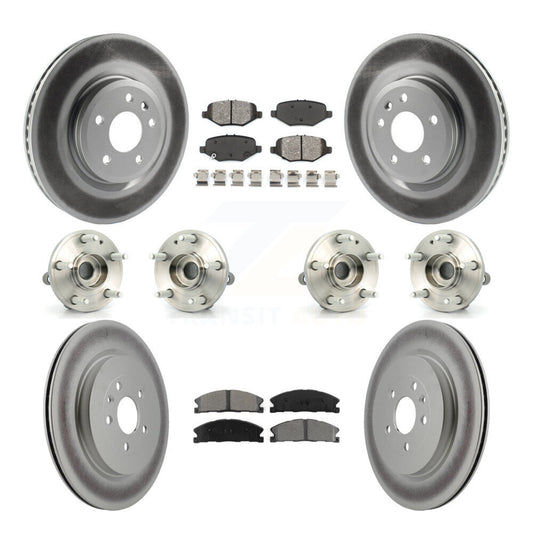 [Avant + Arrière] Kit d'ensemble roulement de roue et moyeu pour 2013 Ford Explorer Sport avec Heavy Duty Brakes KBB-112209