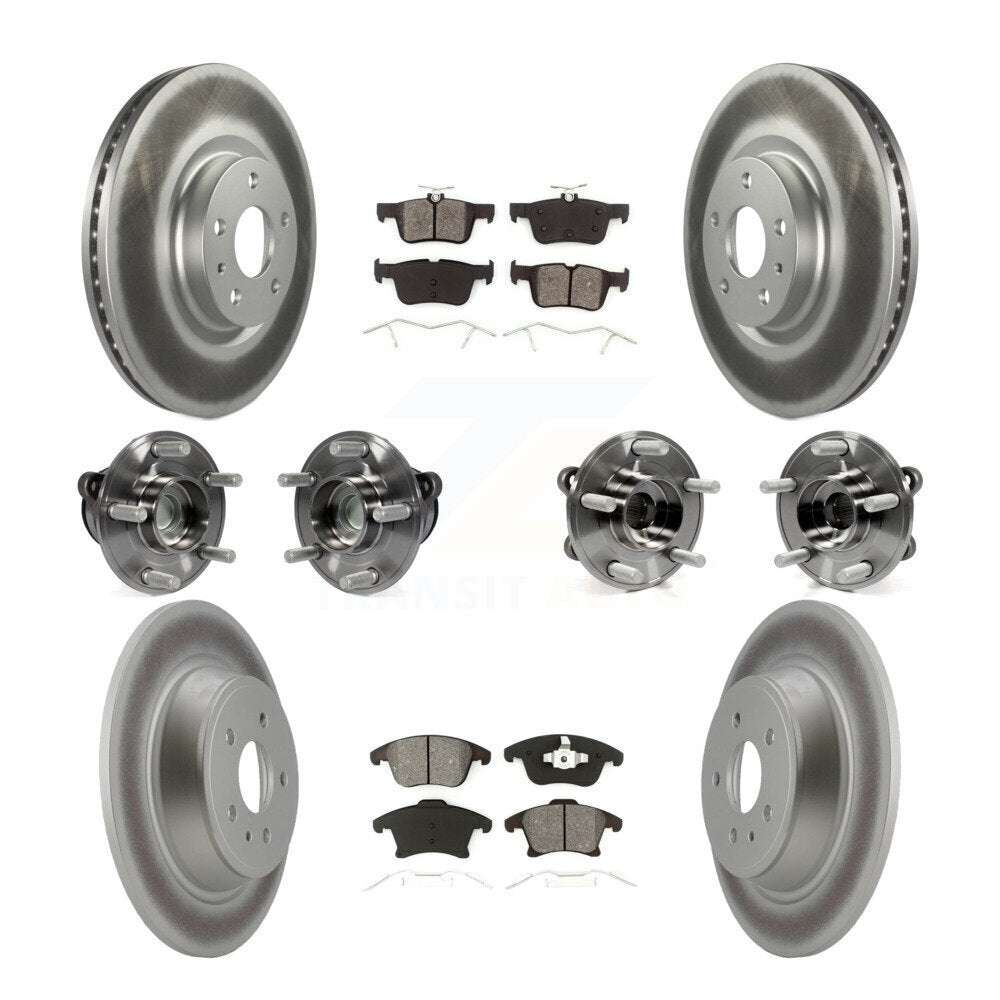 [Avant + Arrière] Kit d'ensemble roulement de roue et moyeu pour Ford Fusion Lincoln MKZ KBB-112214