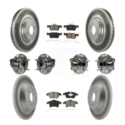 [Avant + Arrière] Kit d'ensemble roulement de roue et moyeu pour Ford Fusion Lincoln MKZ KBB-112214