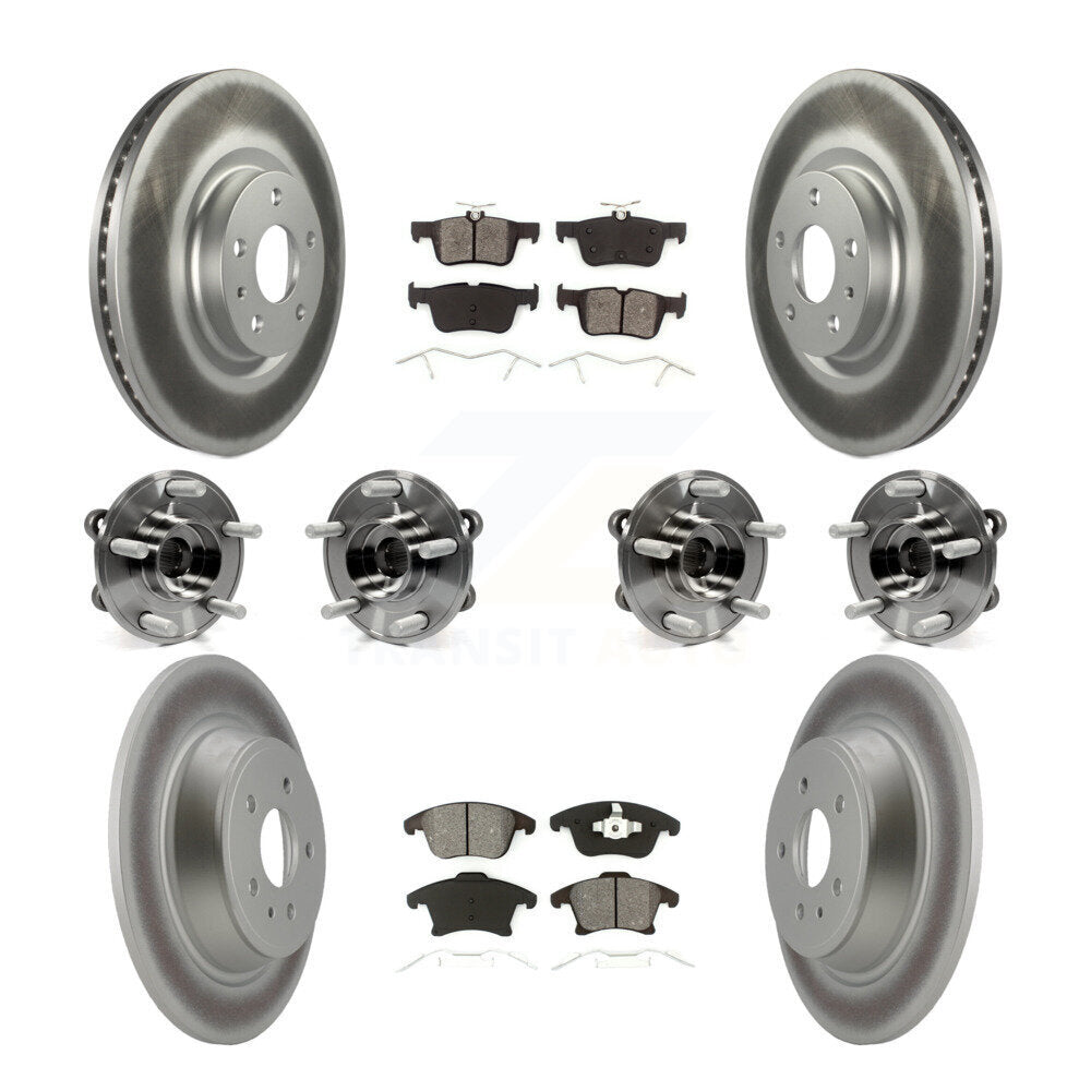 [Avant + Arrière] Kit d'ensemble roulement de roue et moyeu pour Ford Fusion Lincoln MKZ KBB-112216