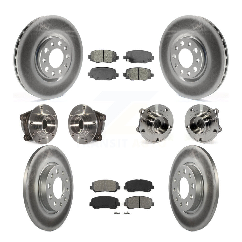 [Avant + Arrière] Kit d'ensemble roulement de roue et moyeu pour 2015-2017 Chrysler 200 AWD avec 305mm Diameter Rotor KBB-112219