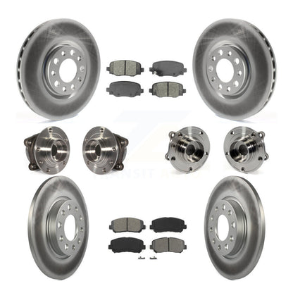 [Avant + Arrière] Kit d'ensemble roulement de roue et moyeu pour 2015-2017 Chrysler 200 AWD avec 305mm Diameter Rotor KBB-112219