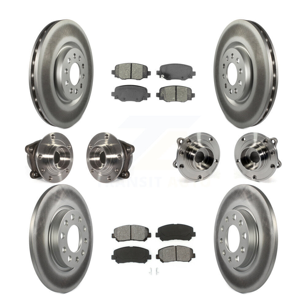 [Avant + Arrière] Kit d'ensemble roulement de roue et moyeu pour 2015-2017 Chrysler 200 AWD avec 330mm Diameter Rotor KBB-112220