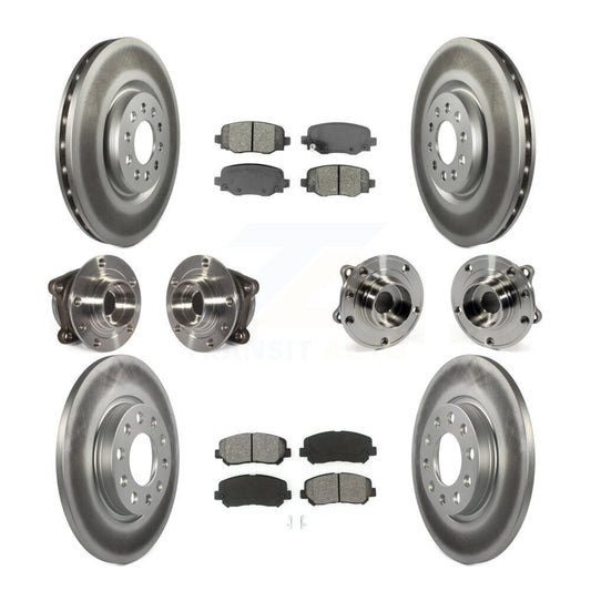[Avant + Arrière] Kit d'ensemble roulement de roue et moyeu pour 2015-2017 Chrysler 200 AWD avec 330mm Diameter Rotor KBB-112220