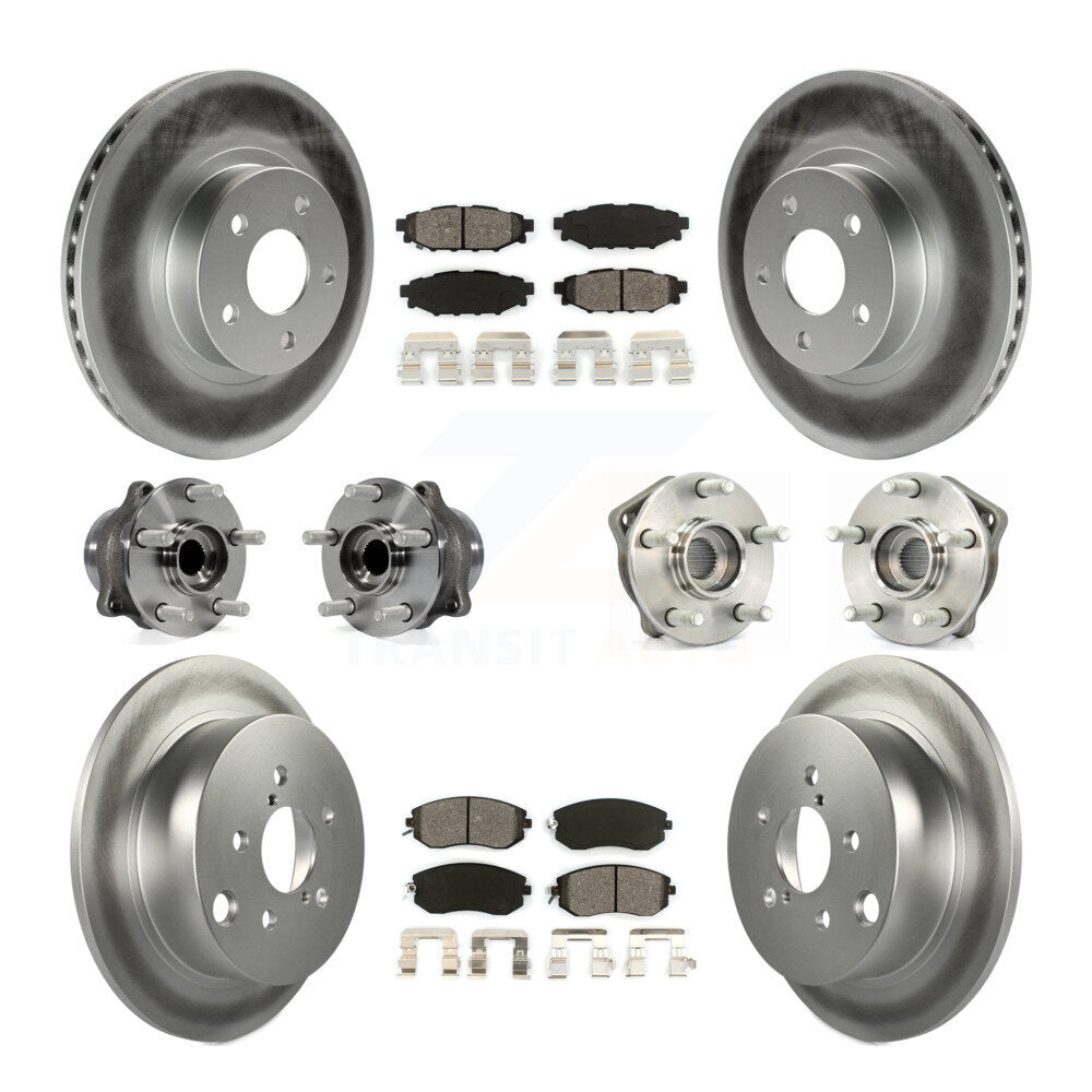 [Avant + Arrière] Kit d'ensemble roulement de roue et moyeu pour 2012-2013 Subaru Impreza Limited Base Premium KBB-112221
