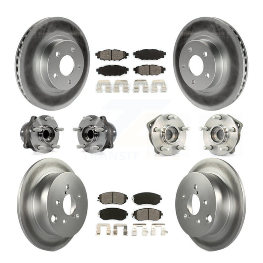 [Avant + Arrière] Kit d'ensemble roulement de roue et moyeu pour 2012-2013 Subaru Impreza Limited Base Premium KBB-112221