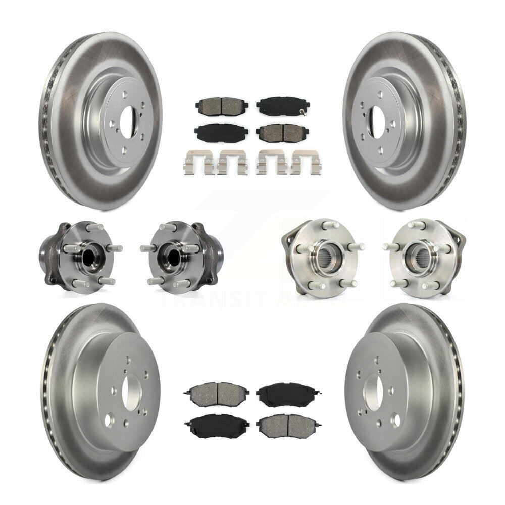 [Avant + Arrière] Kit d'ensemble roulement de roue et moyeu pour 2014 Subaru Forester 2.0L To 01 14 KBB-112223