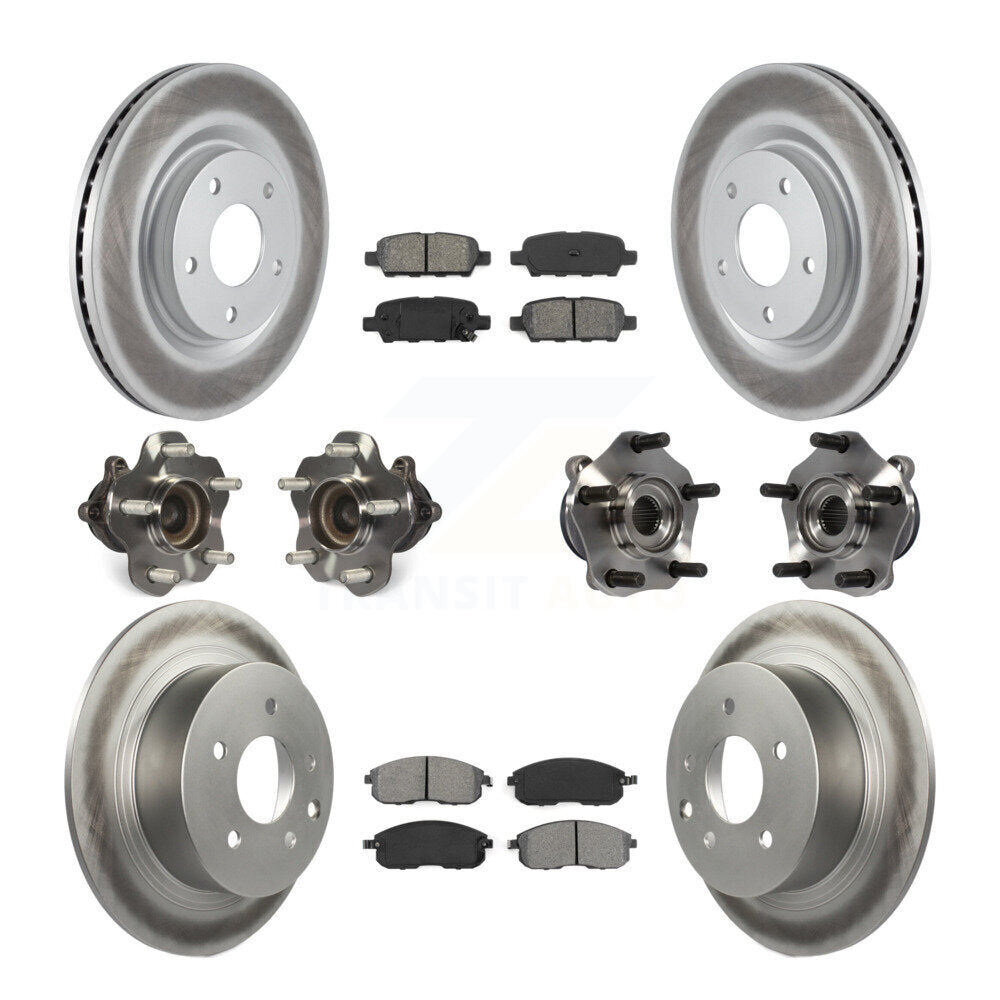 [Avant + Arrière] Kit d'ensemble roulement de roue et moyeu pour 2017-2019 Nissan Sentra Turbocharged KBB-112229