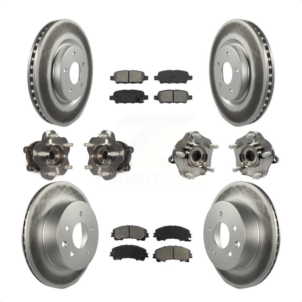[Avant + Arrière] Kit d'ensemble roulement de roue et moyeu pour Nissan Rogue KBB-112237 par Transit Auto
