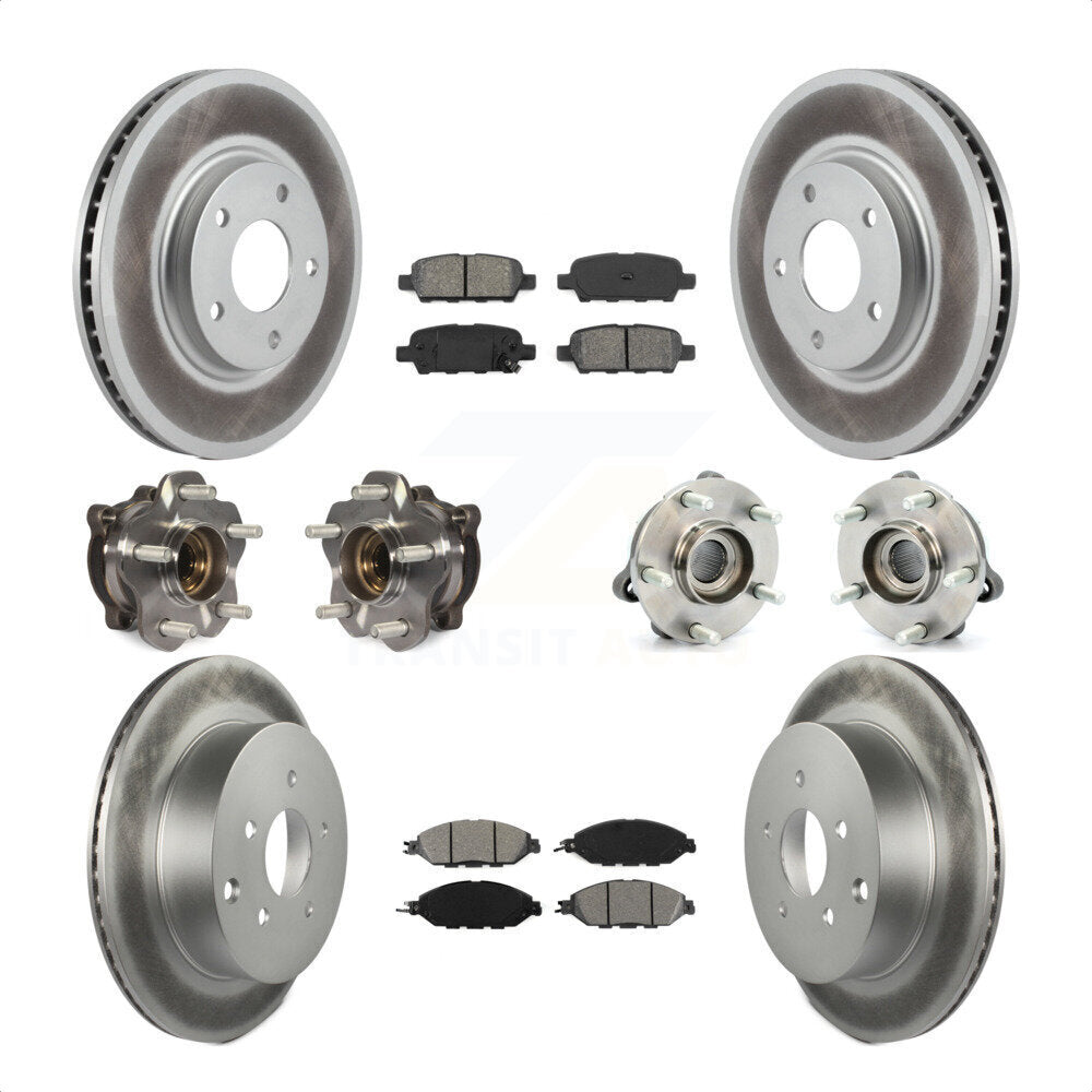 [Avant + Arrière] Kit d'ensemble roulement de roue et moyeu pour 2016 Nissan Pathfinder 4WD From 11 15 KBB-112241 par Transit Auto