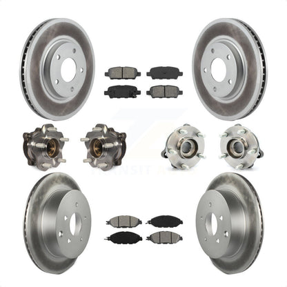 [Avant + Arrière] Kit d'ensemble roulement de roue et moyeu pour 2016 Nissan Pathfinder 4WD From 11 15 KBB-112241 par Transit Auto