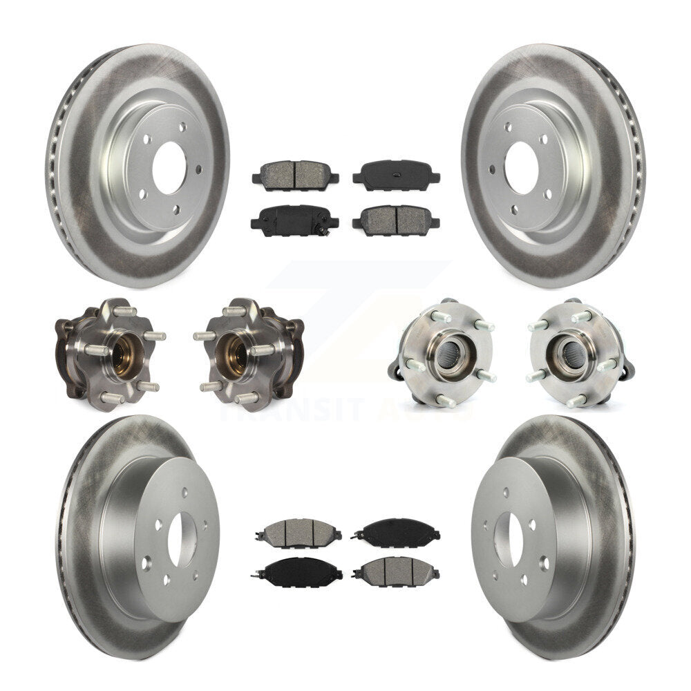 [Avant + Arrière] Kit d'ensemble roulement de roue et moyeu pour Nissan Pathfinder Murano INFINITI QX60 JX35 KBB-112242