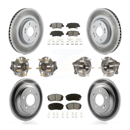[Avant + Arrière] Kit d'ensemble roulement de roue et moyeu pour 2015 Hyundai Sonata GAS engine avec Electric Parking KBB-112248