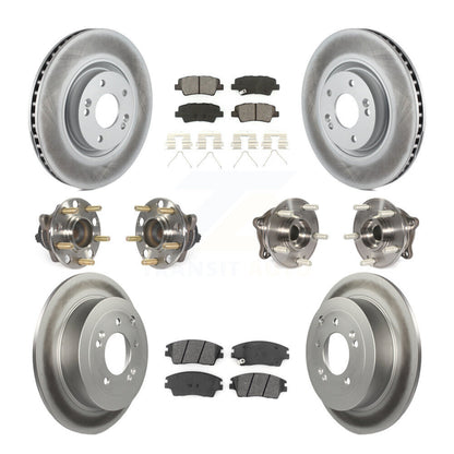 [Avant + Arrière] Kit d'ensemble roulement de roue et moyeu pour 2017-2021 Kia Sportage FWD avec Turbocharged avec Manual Parking KBB-112249