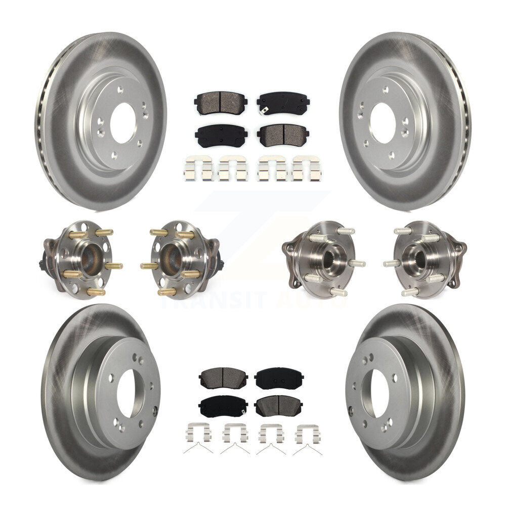 [Avant + Arrière] Kit d'ensemble roulement de roue et moyeu pour 2015-2016 Hyundai Sonata GAS engine avec Manual Parking KBB-112251