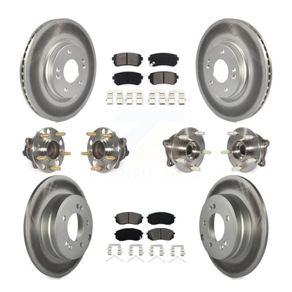 [Avant + Arrière] Kit d'ensemble roulement de roue et moyeu pour 2015-2016 Hyundai Sonata GAS engine avec Manual Parking KBB-112251
