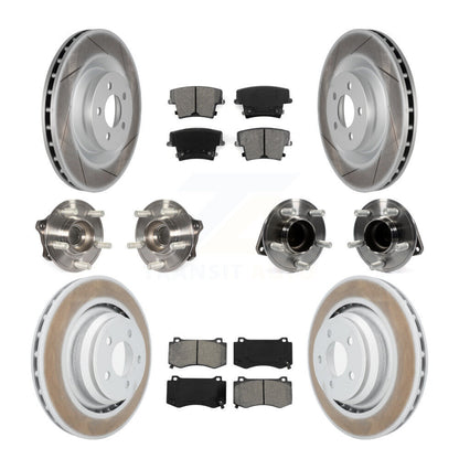 [Avant + Arrière] Kit d'ensemble roulement de roue et moyeu pour 2015 Dodge Charger R T Scat Pack avec RWD 6.4L KBB-112263