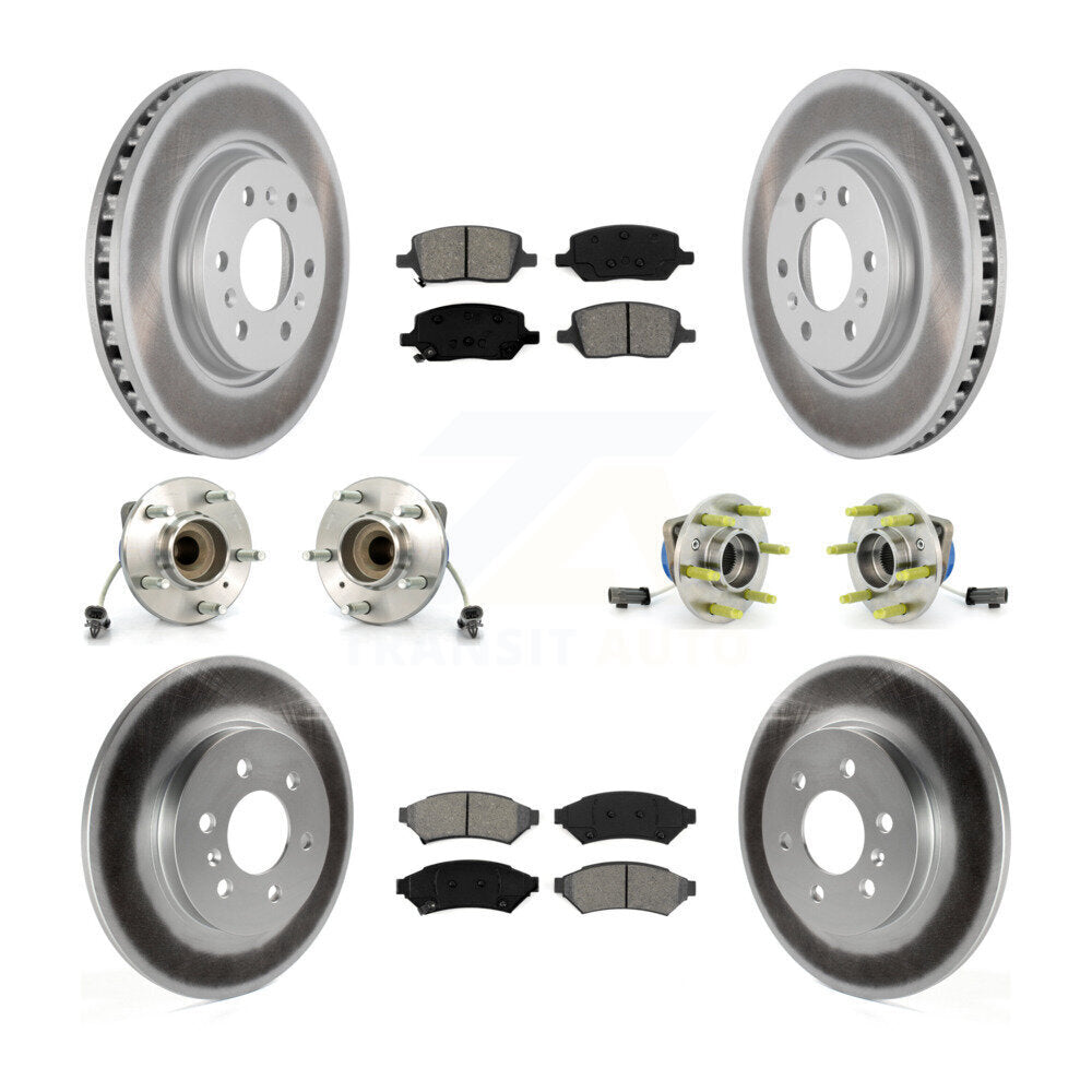 [Avant + Arrière] Kit d'ensemble roulement de roue et moyeu pour 2007 Saturn Relay 3 Hole Flange or Triangular KBB-112274