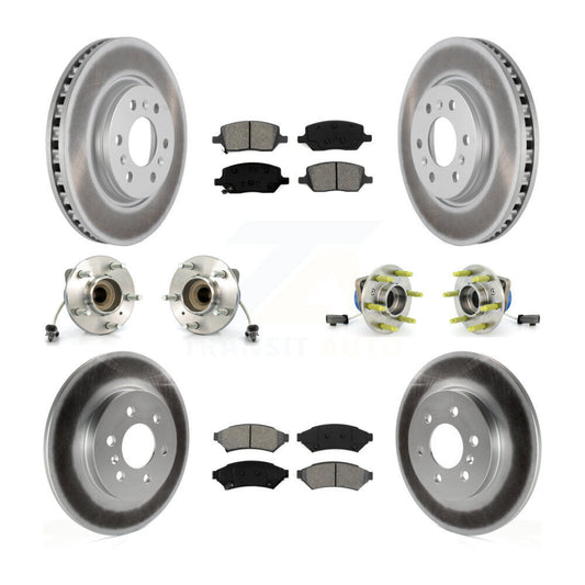 [Avant + Arrière] Kit d'ensemble roulement de roue et moyeu pour 2007 Saturn Relay 3 Hole Flange or Triangular KBB-112274