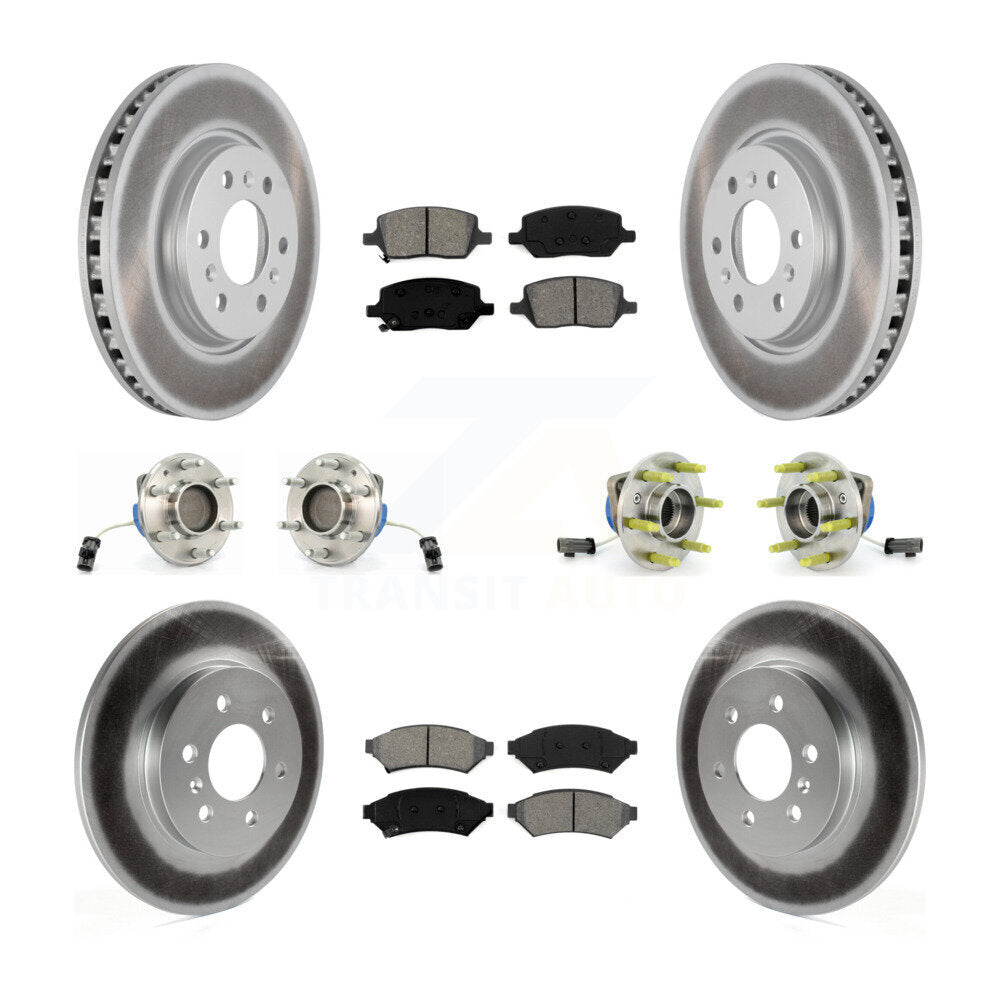 [Avant + Arrière] Kit d'ensemble roulement de roue et moyeu pour Chevrolet Uplander Buick Terraza Pontiac Montana 3 Hole Triangular Flange KBB-112275