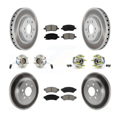 [Avant + Arrière] Kit d'ensemble roulement de roue et moyeu pour Chevrolet Uplander Buick Terraza Pontiac Montana 3 Hole Triangular Flange KBB-112275