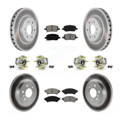 [Avant + Arrière] Kit d'ensemble roulement de roue et moyeu pour 2006 Saturn Relay AWD avec FE1 Suspension KBB-112276