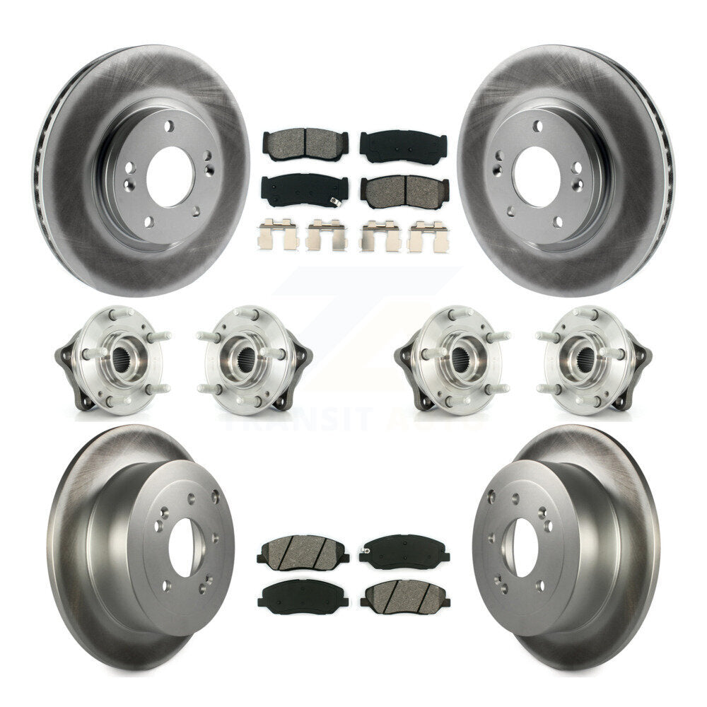 [Avant + Arrière] Kit d'ensemble roulement de roue et moyeu pour 2007-2009 Hyundai Santa Fe AWD KBB-112280