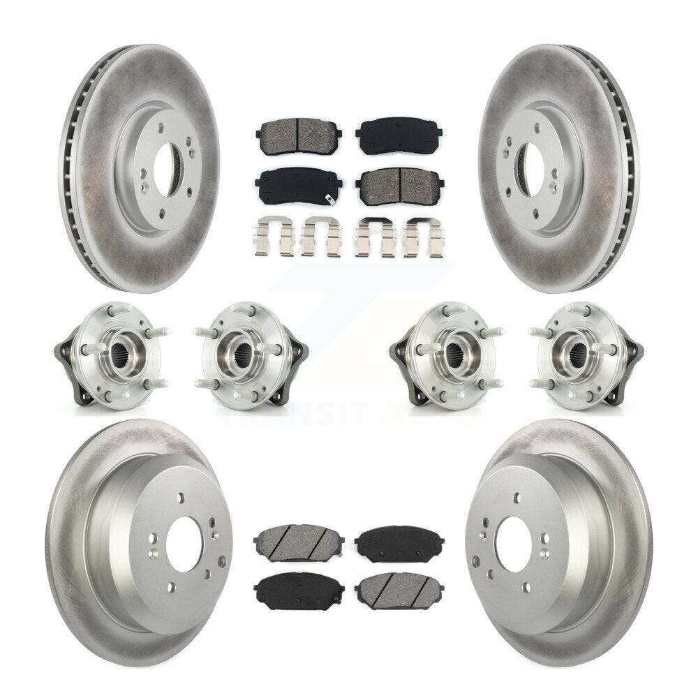 [Avant + Arrière] Kit d'ensemble roulement de roue et moyeu pour 2007-2012 Hyundai Veracruz AWD avec ABS Brakes KBB-112281