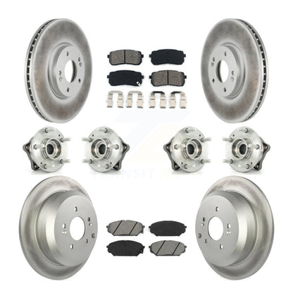 [Avant + Arrière] Kit d'ensemble roulement de roue et moyeu pour 2007-2012 Hyundai Veracruz AWD avec ABS Brakes KBB-112281