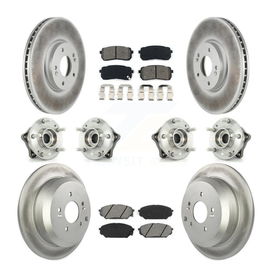 [Avant + Arrière] Kit d'ensemble roulement de roue et moyeu pour 2007-2012 Hyundai Veracruz AWD avec ABS Brakes KBB-112281