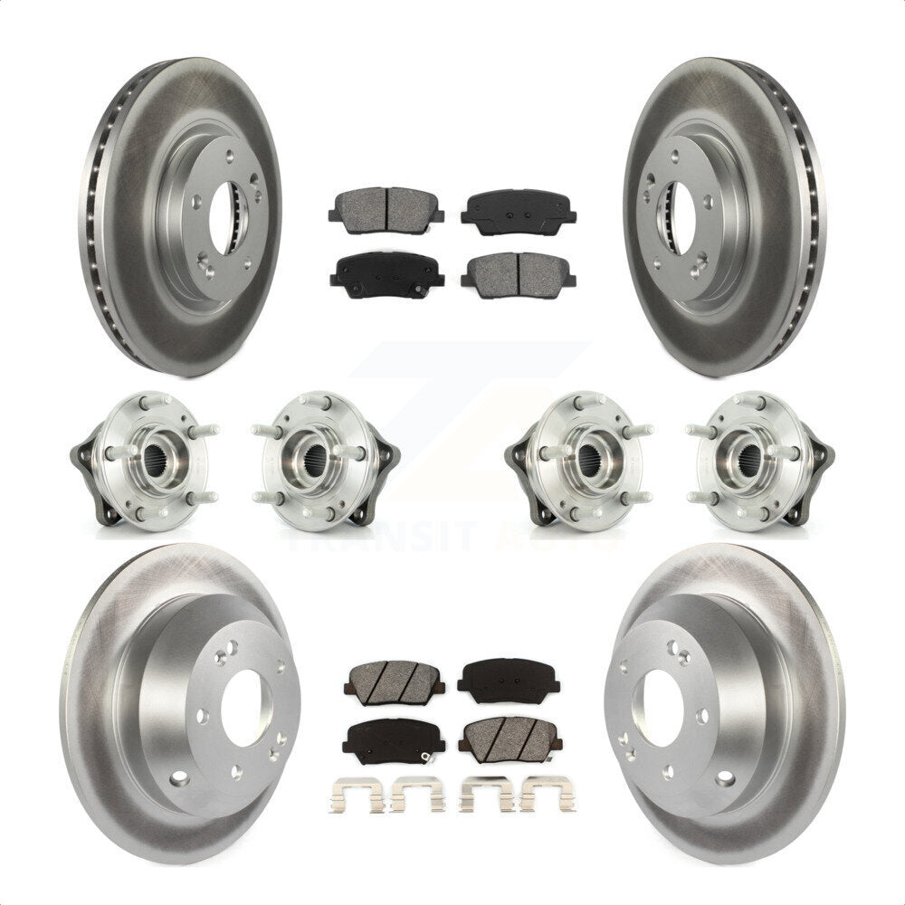 [Avant + Arrière] Kit d'ensemble roulement de roue et moyeu pour Kia Sorento Hyundai Santa Fe avec ABS Brakes AWD KBB-112282 par Transit Auto
