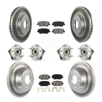 [Avant + Arrière] Kit d'ensemble roulement de roue et moyeu pour Kia Sorento Hyundai Santa Fe avec ABS Brakes AWD KBB-112282 par Transit Auto