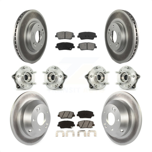 [Avant + Arrière] Kit d'ensemble roulement de roue et moyeu pour Kia Sorento Hyundai Santa Fe avec ABS Brakes AWD KBB-112282 par Transit Auto