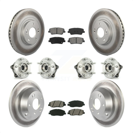 [Avant + Arrière] Kit d'ensemble roulement de roue et moyeu pour 2013-2014 Hyundai Santa Fe AWD avec 3.3L avec ABS Brakes KBB-112283 par Transit Auto