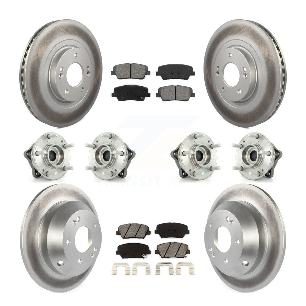 [Avant + Arrière] Kit d'ensemble roulement de roue et moyeu pour 2013-2014 Hyundai Santa Fe Sport AWD avec 2.4L 2.0L KBB-112284 par Transit Auto