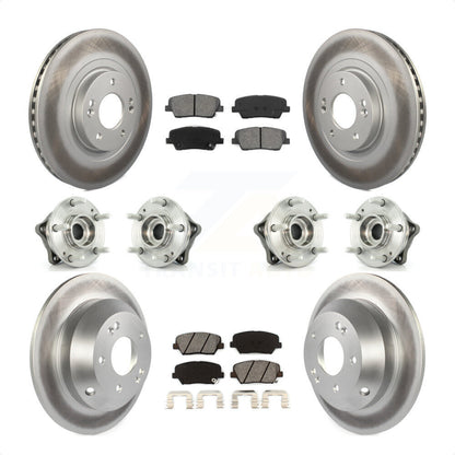 [Avant + Arrière] Kit d'ensemble roulement de roue et moyeu pour 2013-2014 Hyundai Santa Fe Sport AWD avec 2.4L 2.0L KBB-112284 par Transit Auto