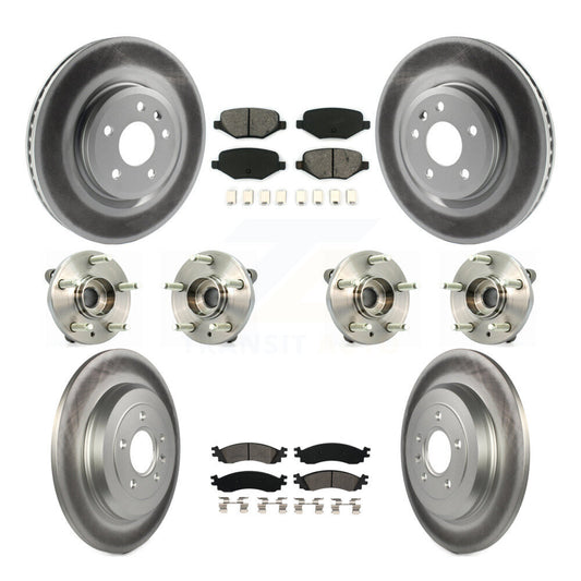 [Avant + Arrière] Kit d'ensemble roulement de roue et moyeu pour 2010-2012 Ford Taurus SHO KBB-112289