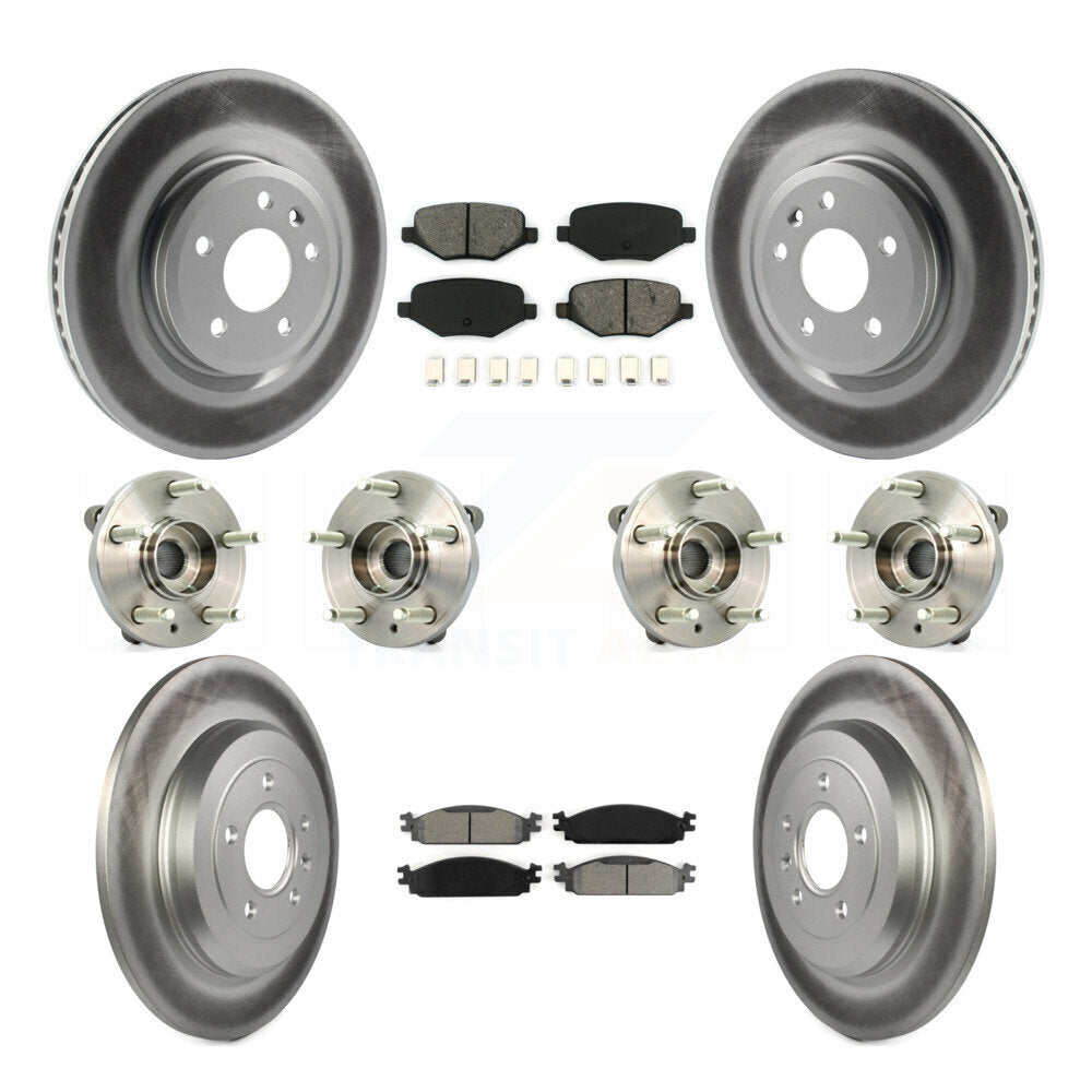 [Avant + Arrière] Kit d'ensemble roulement de roue et moyeu pour 2009-2010 Lincoln MKS KBB-112290