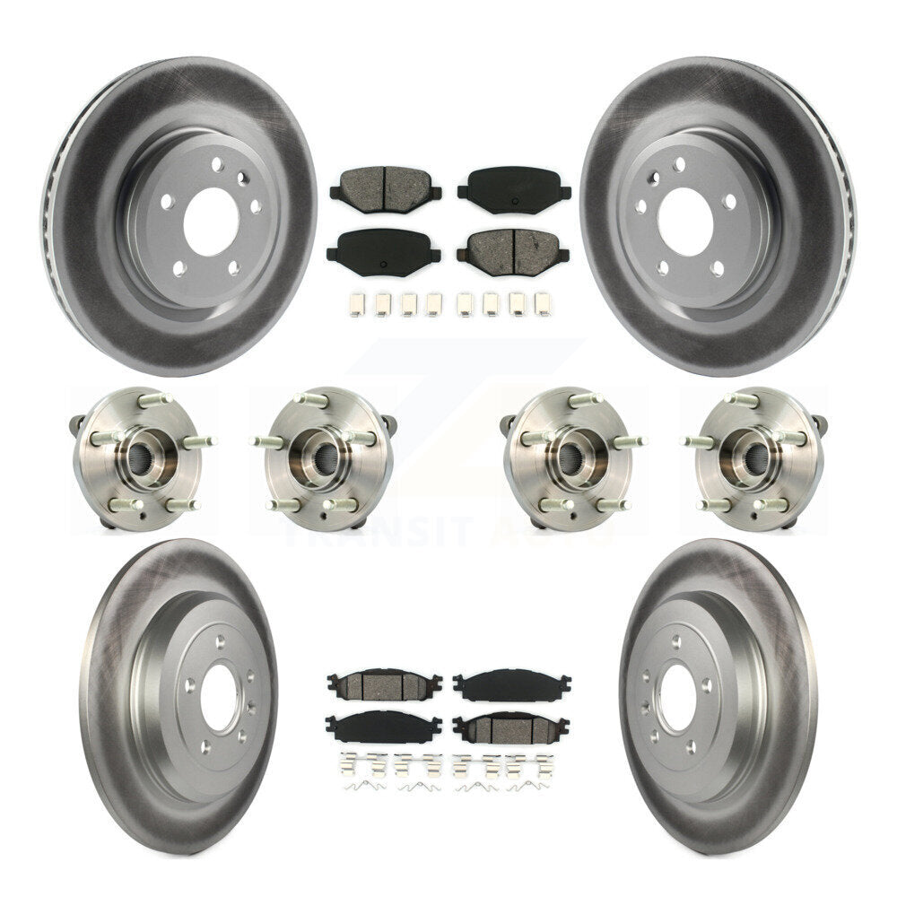 [Avant + Arrière] Kit d'ensemble roulement de roue et moyeu pour Ford Taurus Flex Lincoln MKT MKS KBB-112291